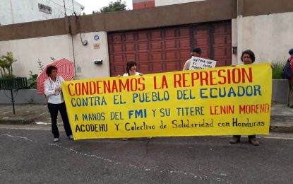 Condenan represión contra el pueblo ecuatoriano